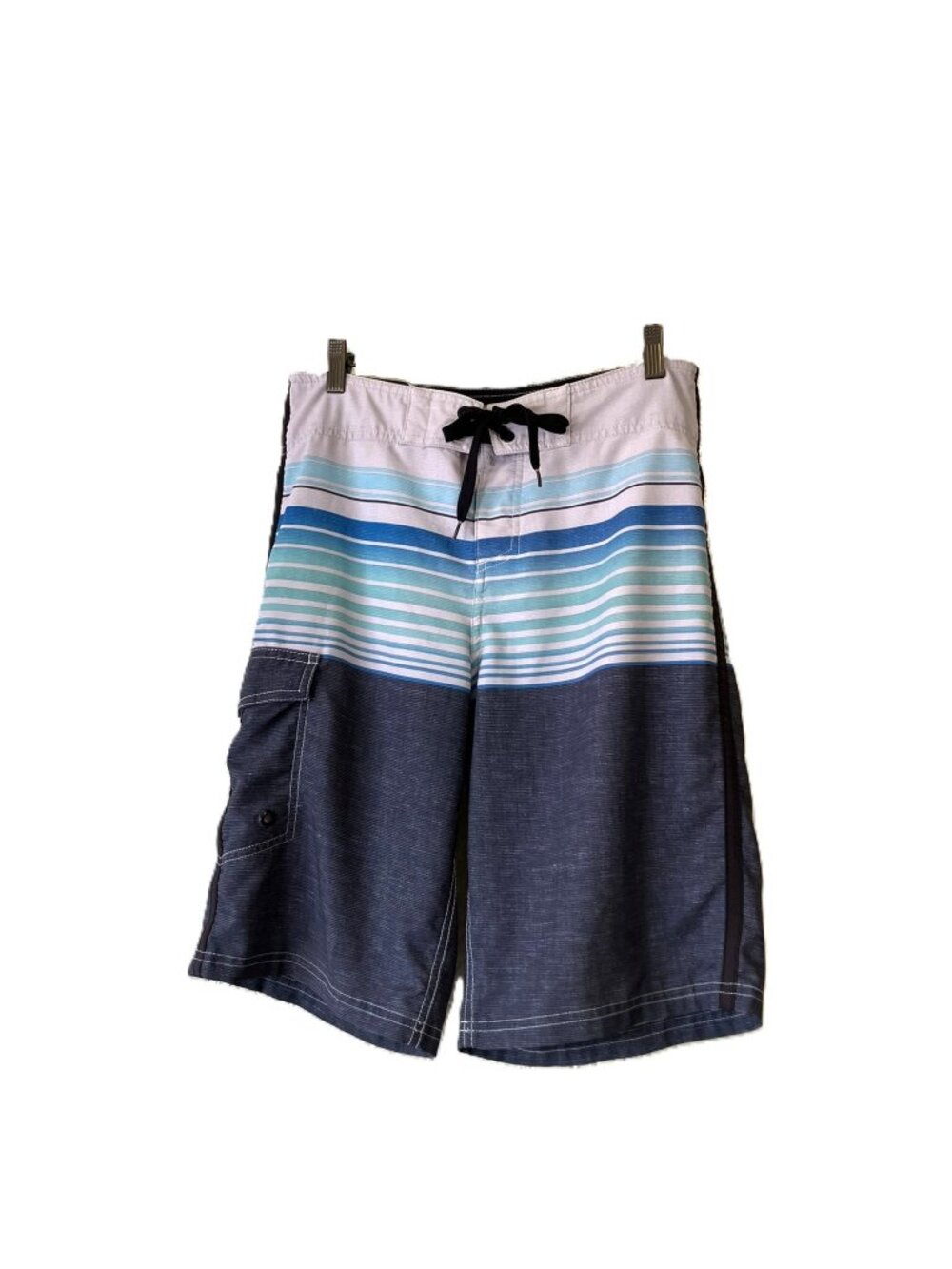 Mossimo Supply Co. Men's Board Shorts Size 30 Blue Stripe Swim Trunks